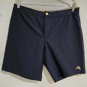 TRACKSMITH Sz XL Navy Blue Eliot Stretch Shorts Moisture Control Hidden Pockets